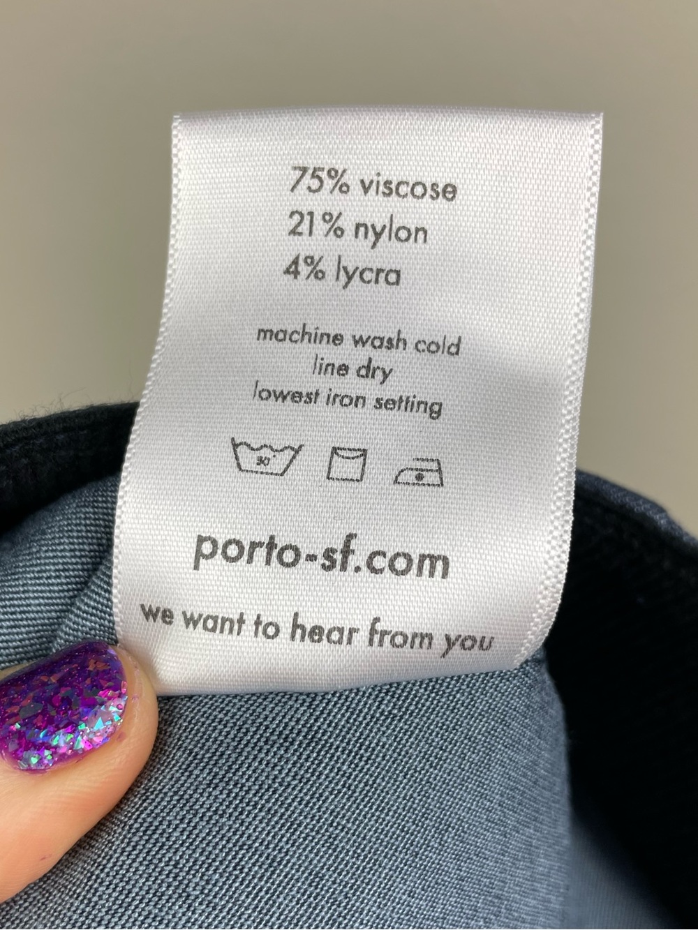 Porto San Francisco Women's 6 Chambray Barrel Leg Capri Pants Patch Pockets Zip - Picture 15 of 16